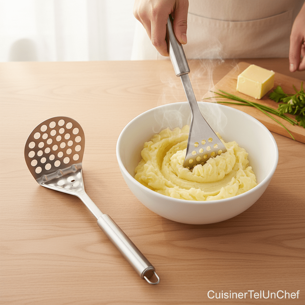 Presse-Purée Ergonomique | Design Compact pour Cuisine Pratique - Presse-Purée - cuisinertelunchef