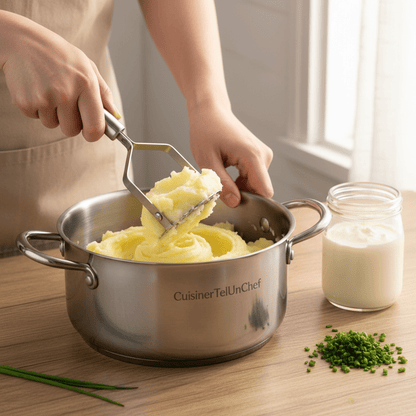 Presse-Purée Ergonomique | Léger, Facile & Incontournable - Presse-Purée - cuisinertelunchef