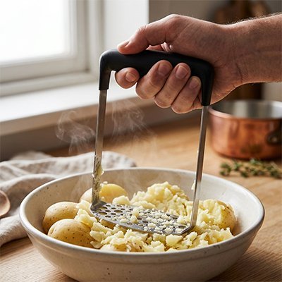 Presse-purée inox professionnel, robuste et hygiénique