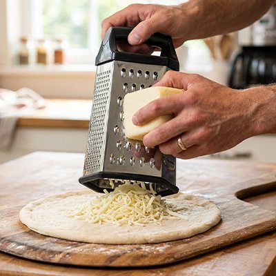 Râpe fromage compact, idéale pour petites cuisines et usage fréquent