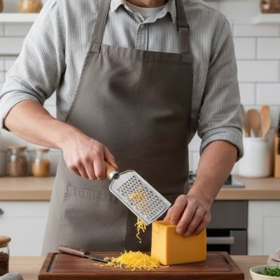 Râpe à fromage compacte et hygiénique, entretien facile