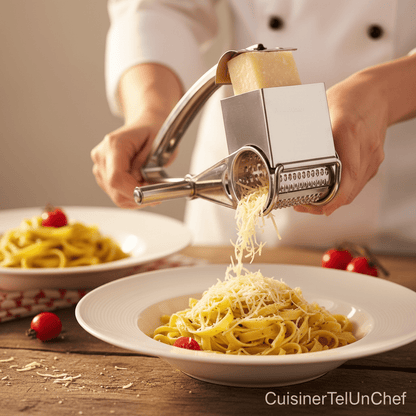 Râpe à Fromage Pro Ergonomique | Qualité Chef Maison - Râpe à Fromage - cuisinertelunchef