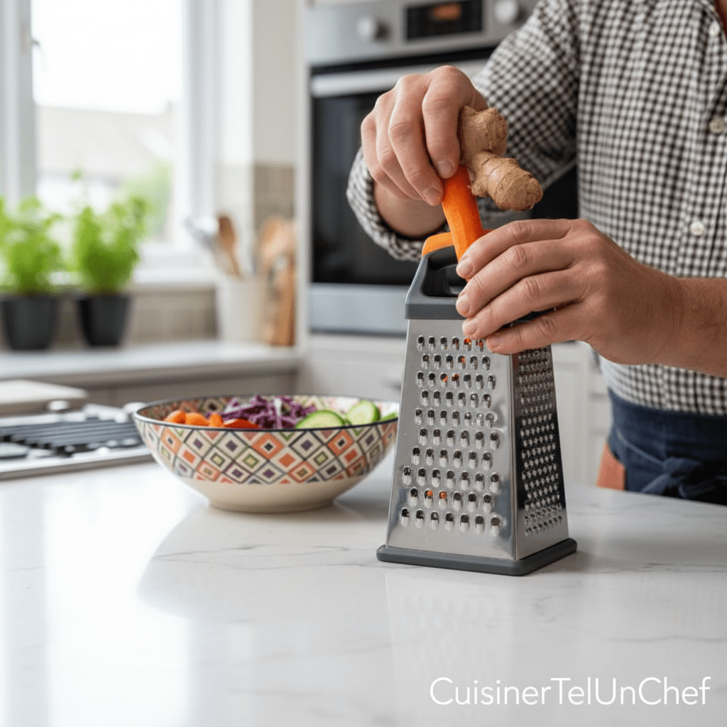 Râpe à Fromage Ultra-Tranchante | Râpage Rapide et Sans Effort - Râpe à Fromage - cuisinertelunchef