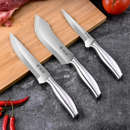 Set couteaux avec étui cuir, cadeau idéal pour passionné de cuisine