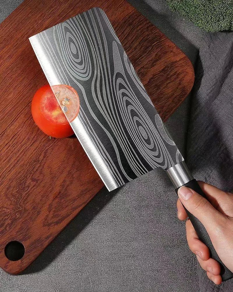 Set couteaux Santoku japonais élégant, design moderne pour cuisine professionnelle