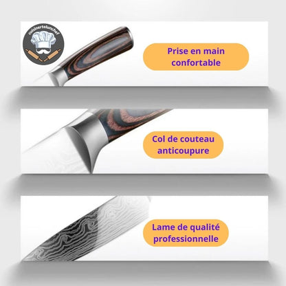 Set couteaux Duo Slice deux lames, découpe nette et précise pour chaque aliment