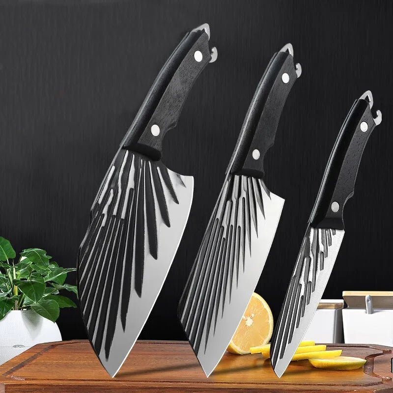 Couteaux cuisine japonais tranchant exceptionnel, lames inox forgées haute qualité