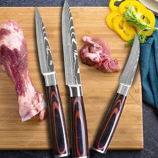 set de couteaux de cuisine - trio japonais™ - cuisinertelunchef