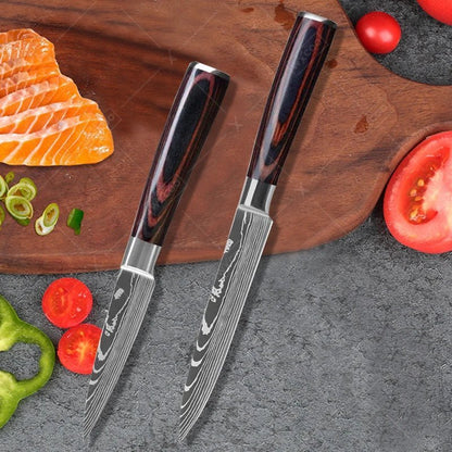 Set couteaux cuisine Trio Japonais ergonomiques, prise en main confortable et précise