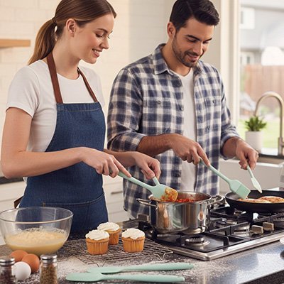 Spatule Cuisine | Antiadhésive Résistante Chaleur - cuisinertelunchef