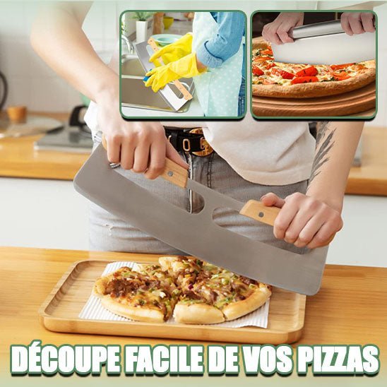 Coupe-pizza ergonomique, manche confortable pour une découpe sans effort
