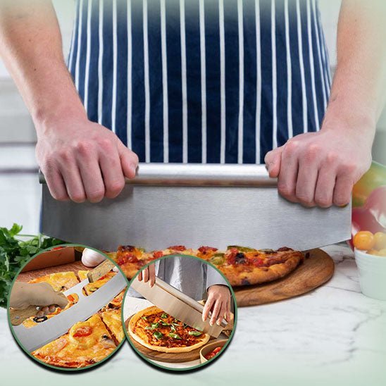 Coupe-pizza professionnel maison, tranches régulières pour toutes tailles de pizza